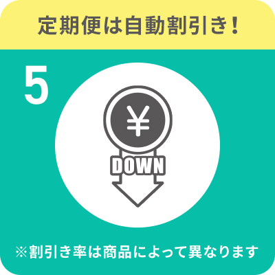 5.定期便は自動割引き!